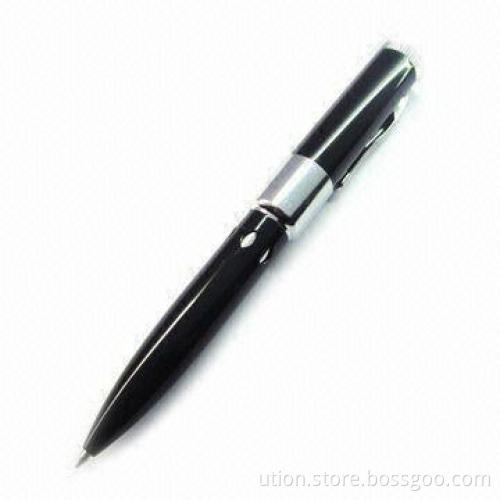 USB Flash Stick with Pen Design, 1 to 32GB Memory Capacity, Supports USB 2.0 Interface and Free Logo